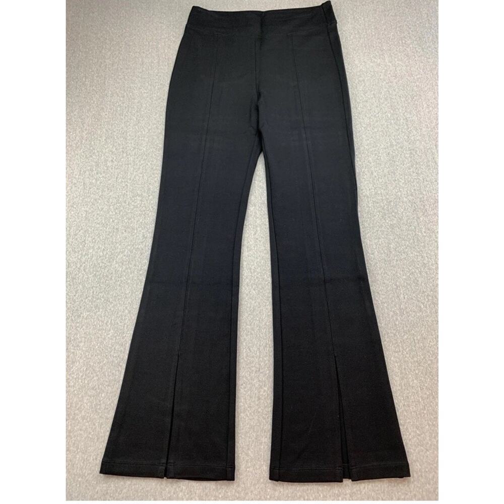Cabi Pants Womens Medium Black Knit Pull On Flare Leg Style 6278 Work Office CL